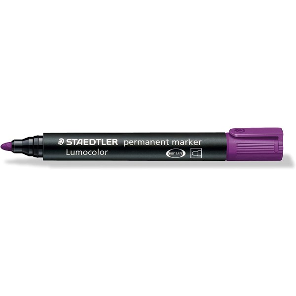 Rotulador Lumocolor Staedtler 352 Morado