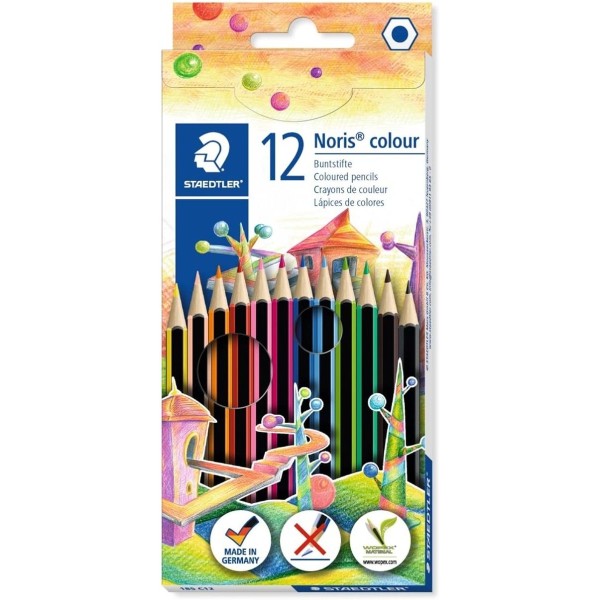 Estuche de 12 lapices de colores Staedtler Noris