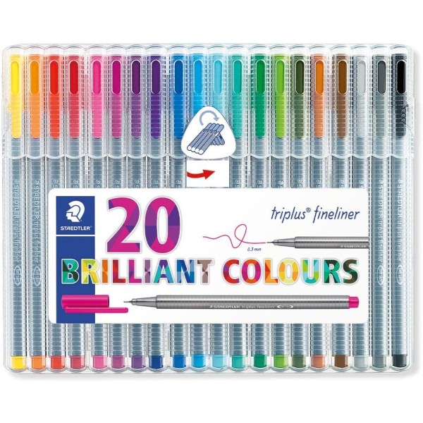 Caja de 20 rotuladores Fineliner 334 Staedtler