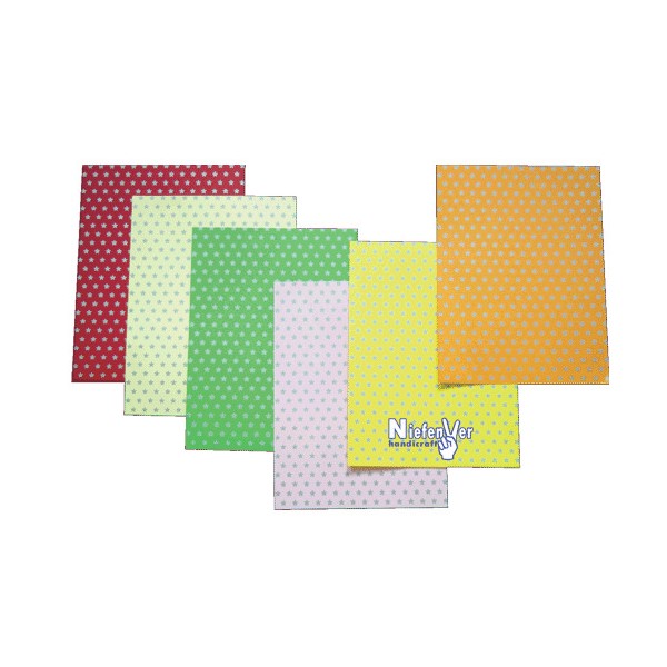 Pack 12 cartulinas estrellas plateadas 24x32