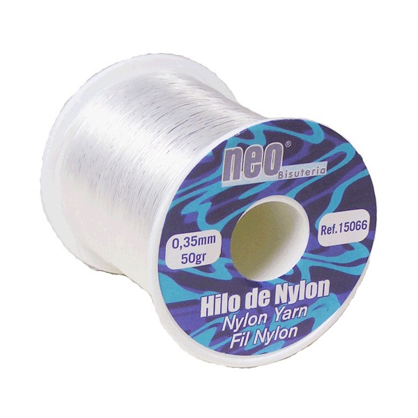 Hilo de nylon de 0,04 mm. carrete de 350 m.