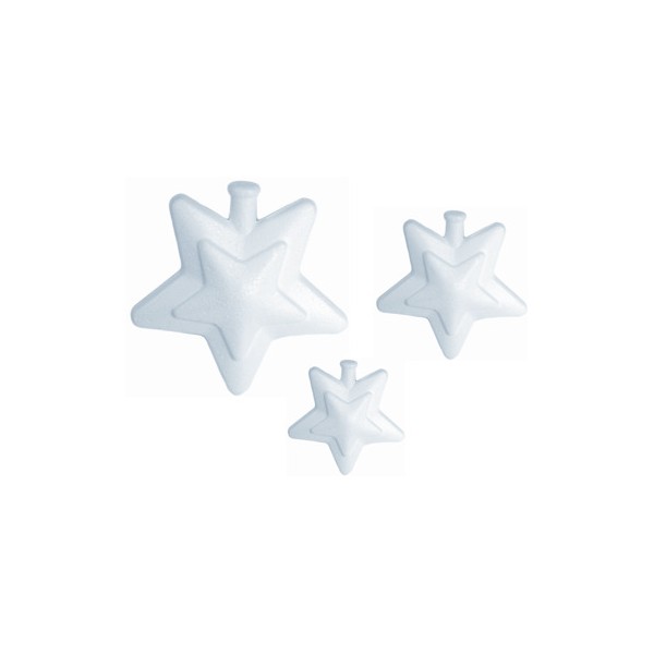 Estrellas de porex 10cm. bolsa 10 uni.