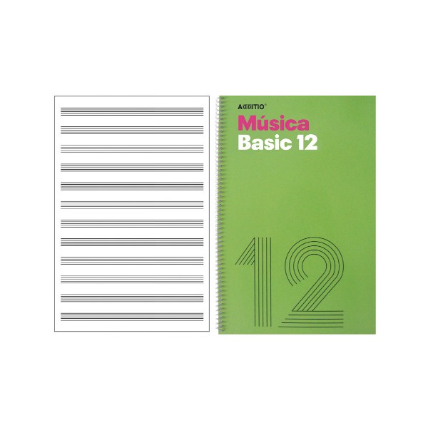 Cuaderno musica Additio Basic 12